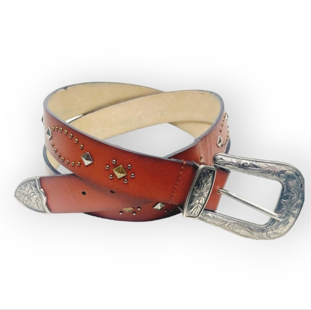 Western Cowboy Leather Men's Ornate‎ Decorative